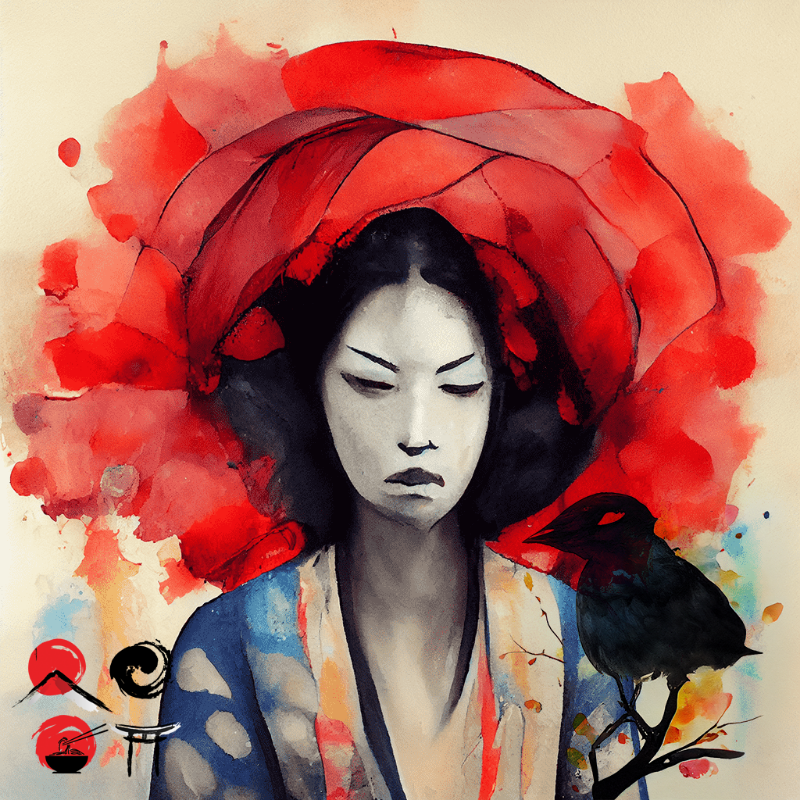 Geisha And Bird #15 static token preview