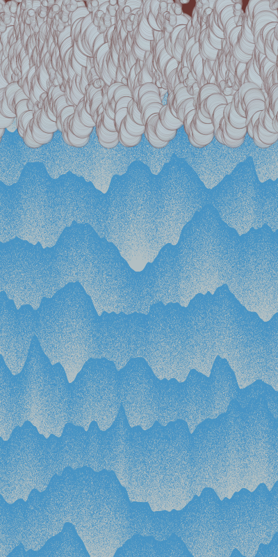 Clouds over the Mountains #161 static NFT preview