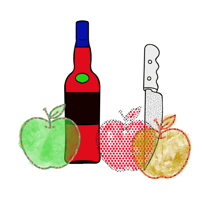 bottle and apples #45 static token preview