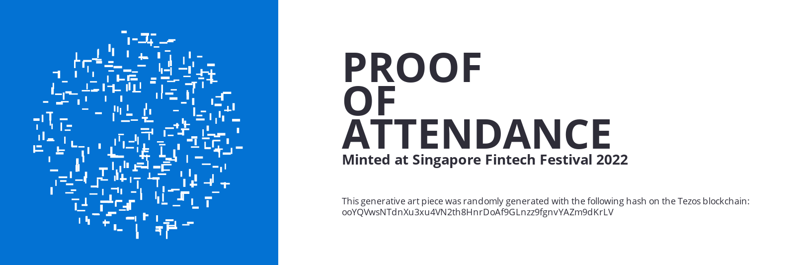 SFF2022 Proof of Attendance Token #2617 static token preview