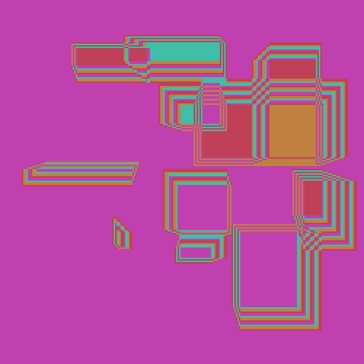 Superimposed Rectangles #45 static NFT preview