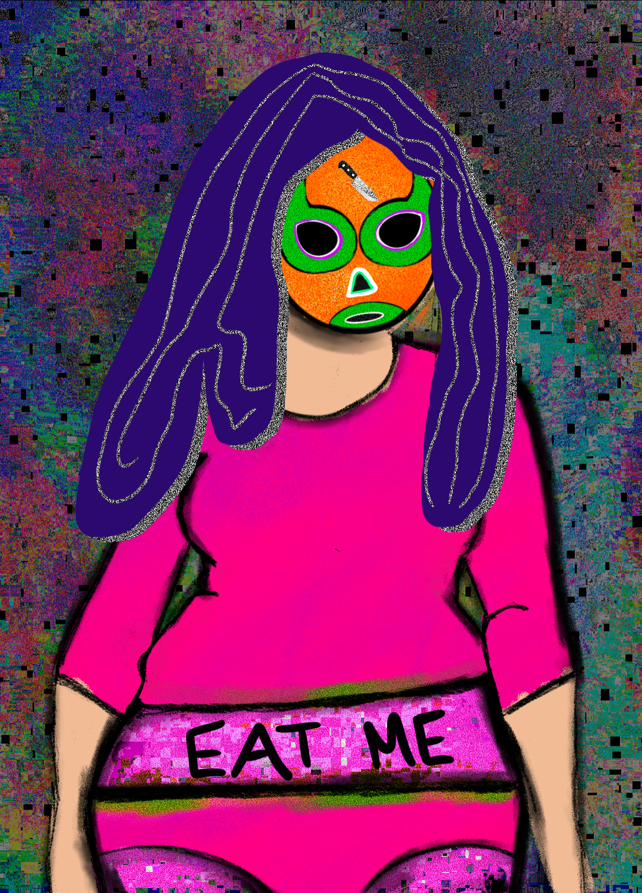 NFT luchadora #54 static token preview
