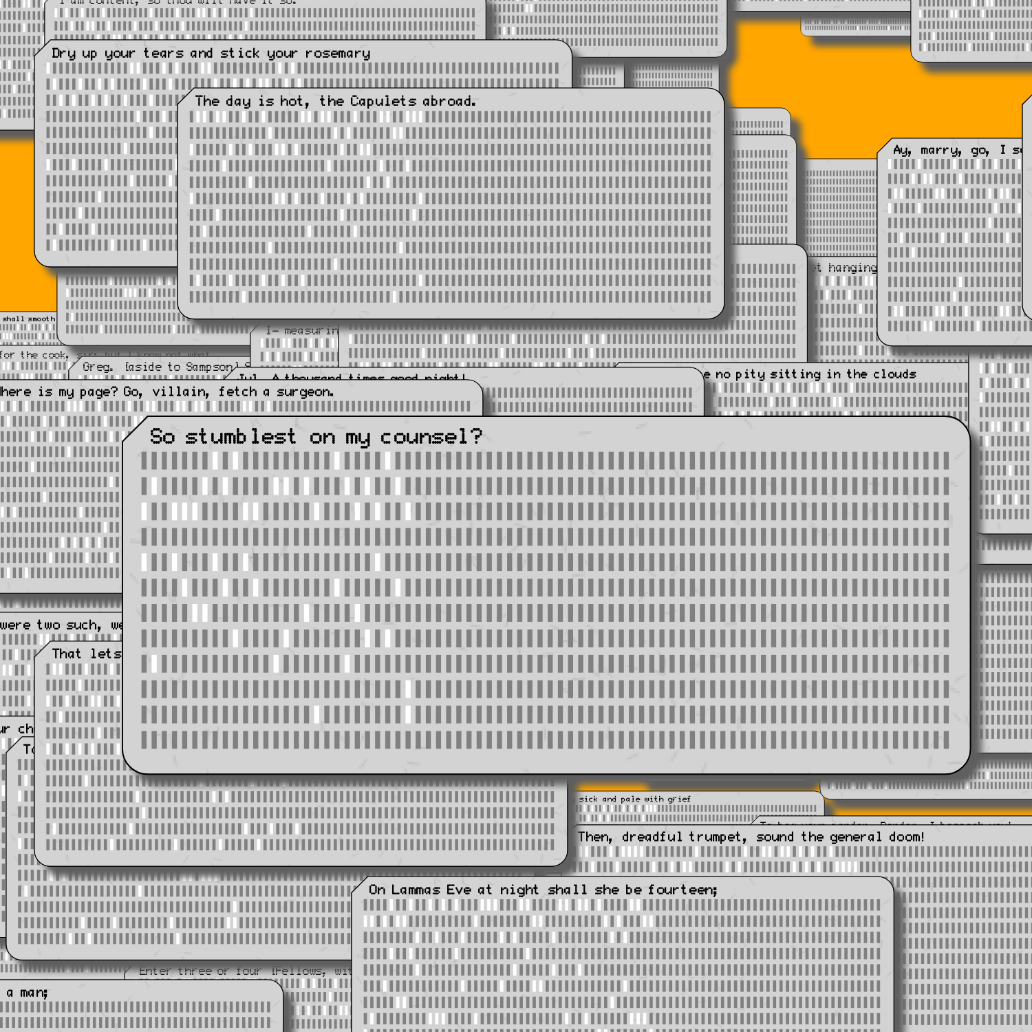 Romeo and Juliet on Punched Cards (Free) #35 static token preview