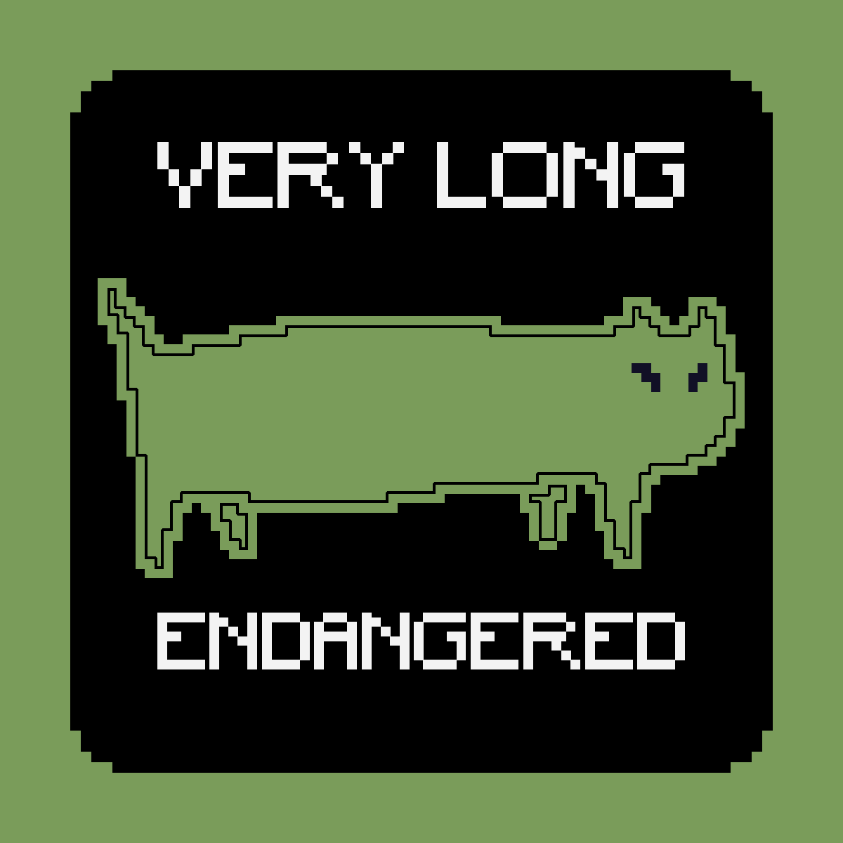 VERY LONG ENDANGERED CAT #17 static NFT preview
