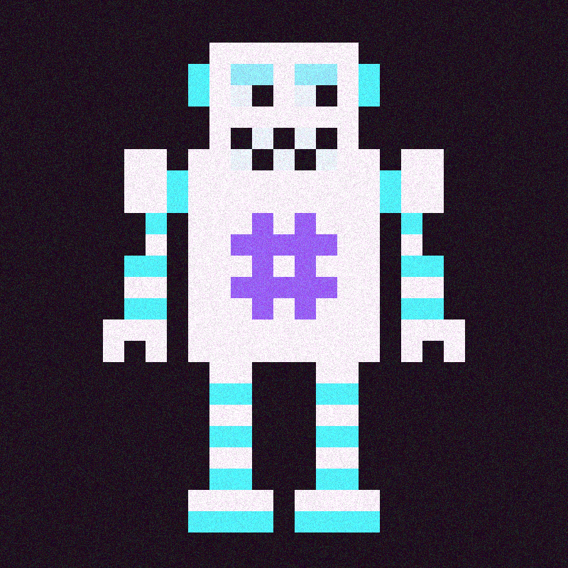 Pixelbots #28 static NFT preview