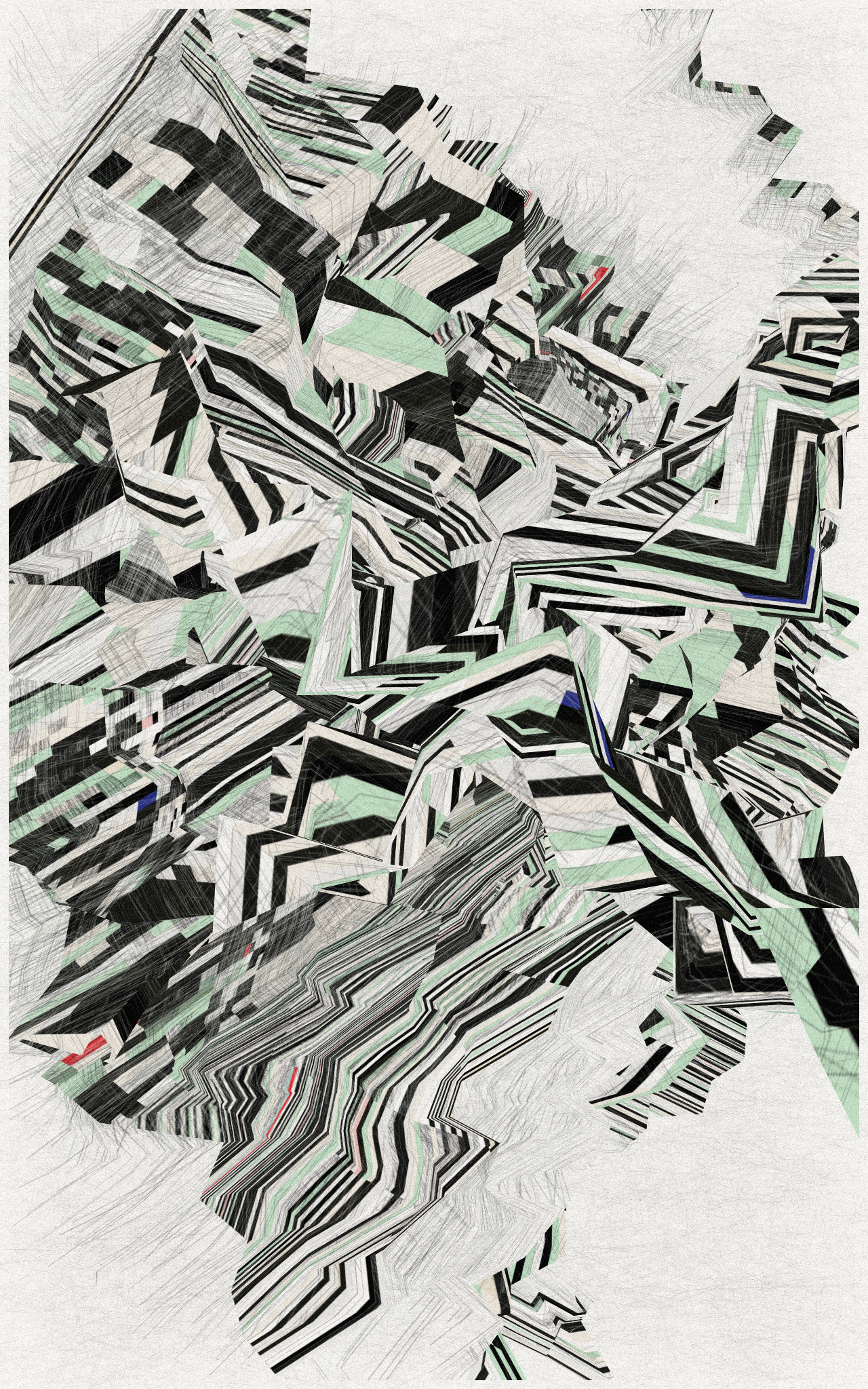 5-grid Compression #83 static NFT preview