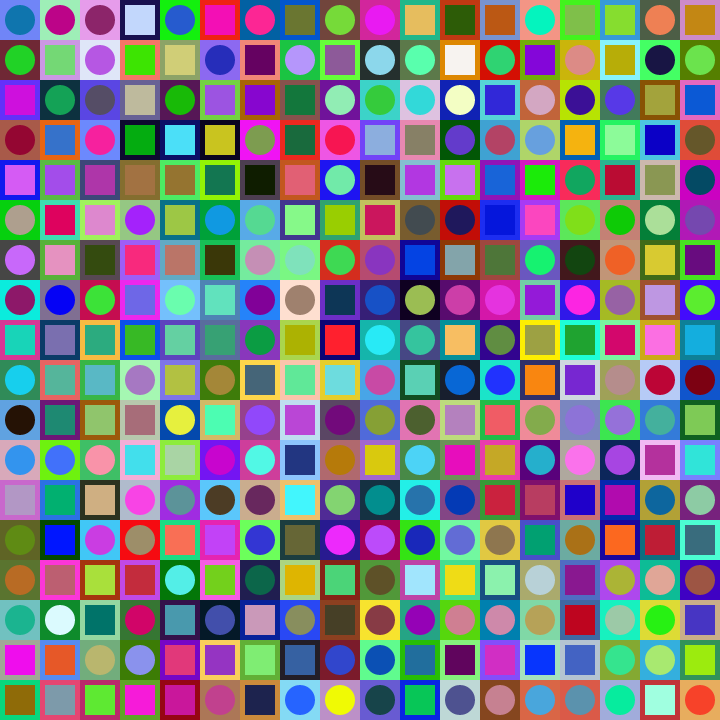 Square Dot Composition #22 static token preview