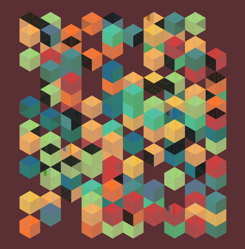 Stacked Cubes #98 static token preview