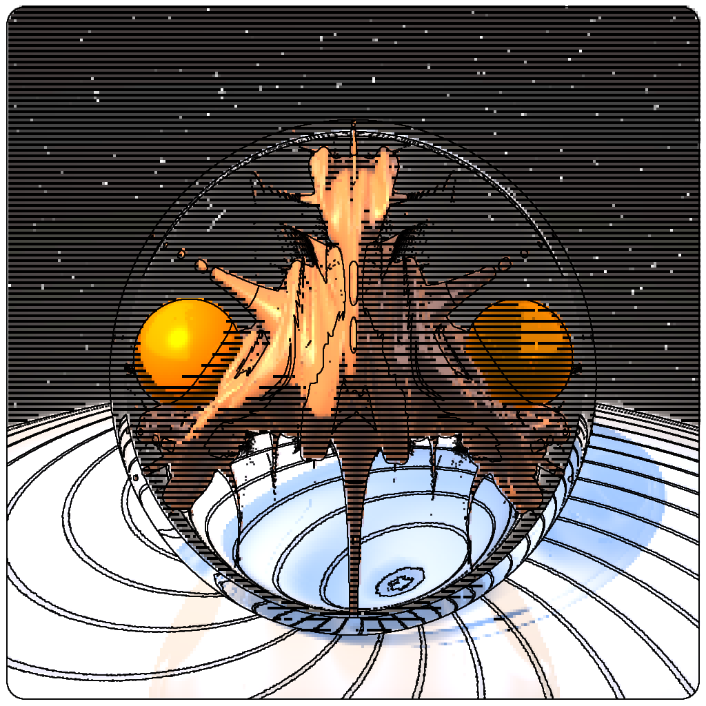LL21 Mac Plus Fractal-in-a-Globe #23 static token preview