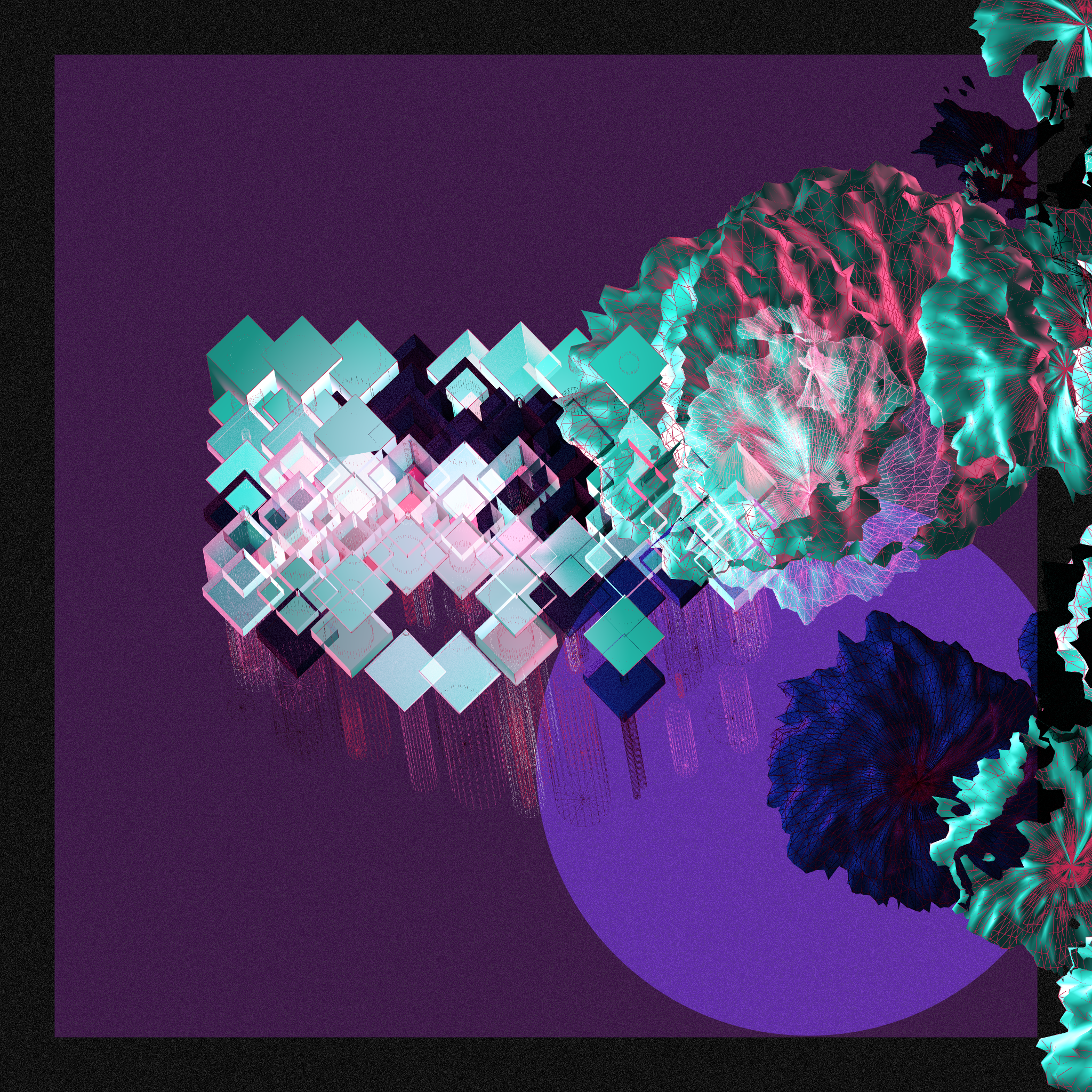 Techno Cluster #56 static NFT preview