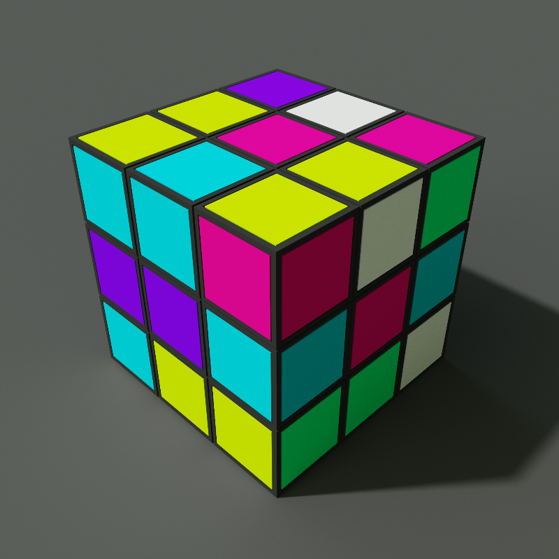 Rubik's cube in Voxel #5 static token preview