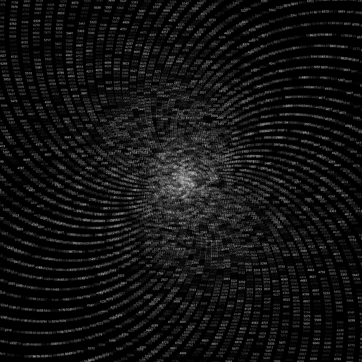 Polar Plot of Numbers #204 static token preview
