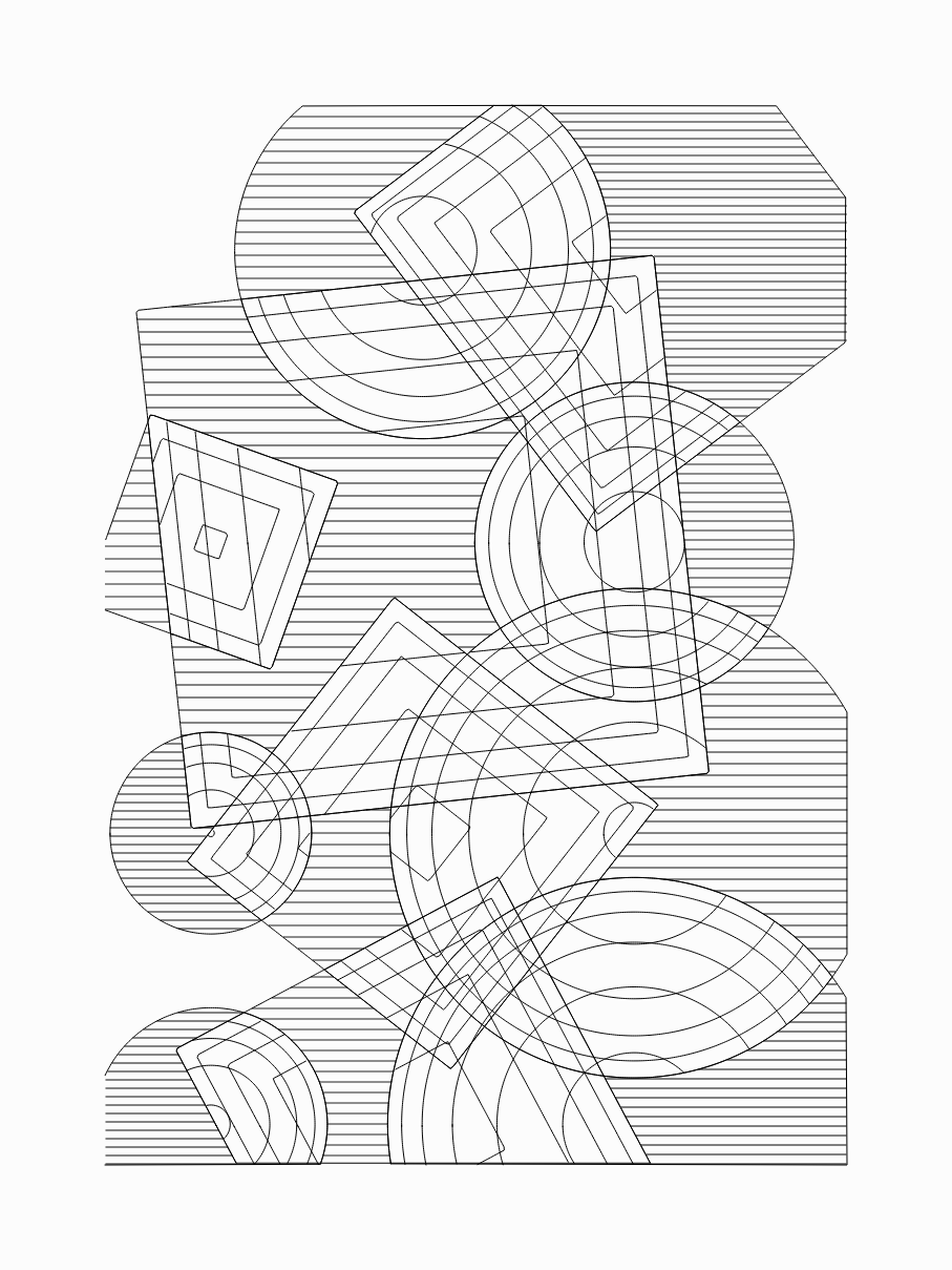 Entangled shapes #30 static NFT preview
