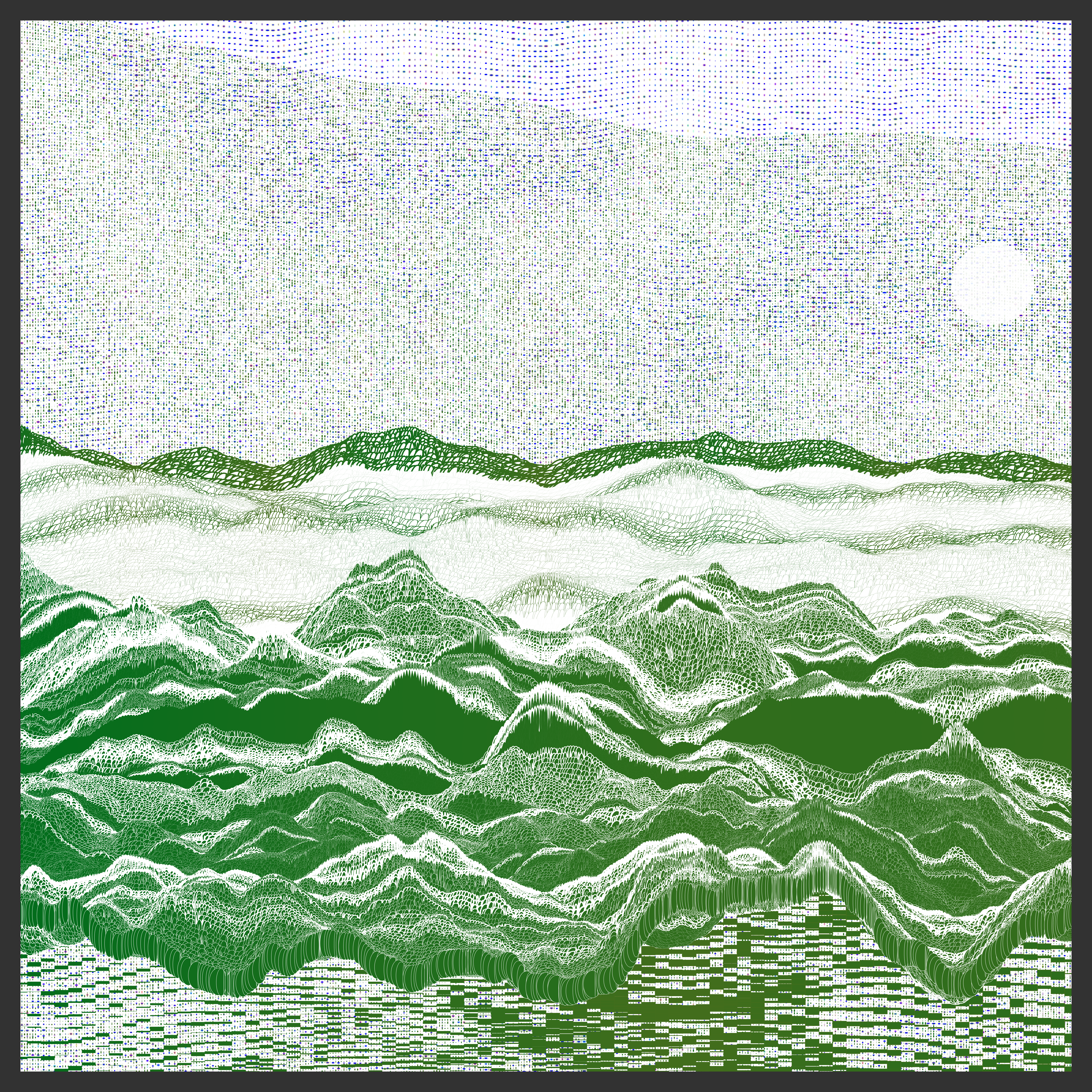fluid mountain #54 static NFT preview