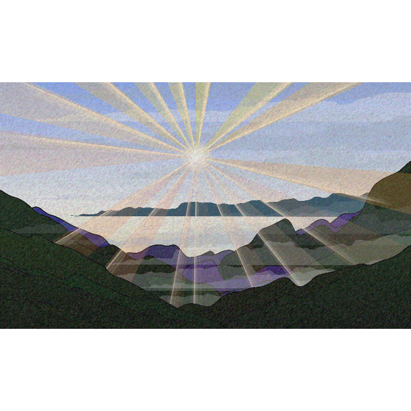 Sunrise over a Mountain Lake #54 static token preview
