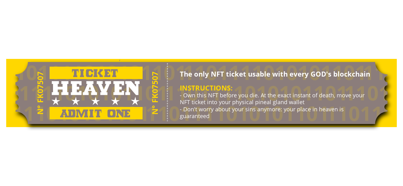Ticket to Heaven #69 static token preview