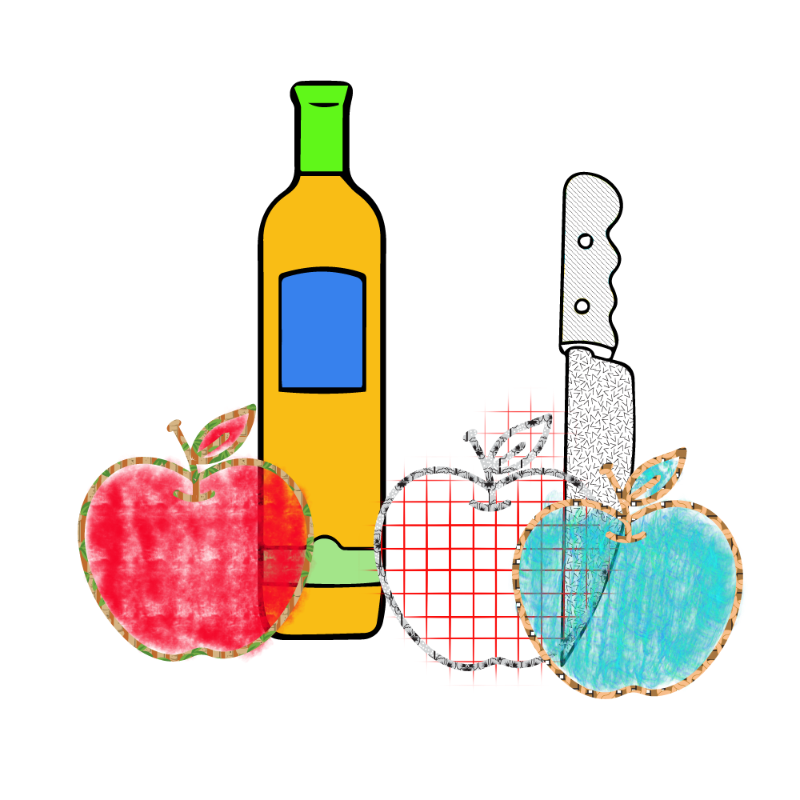 bottle and apples #118 static token preview