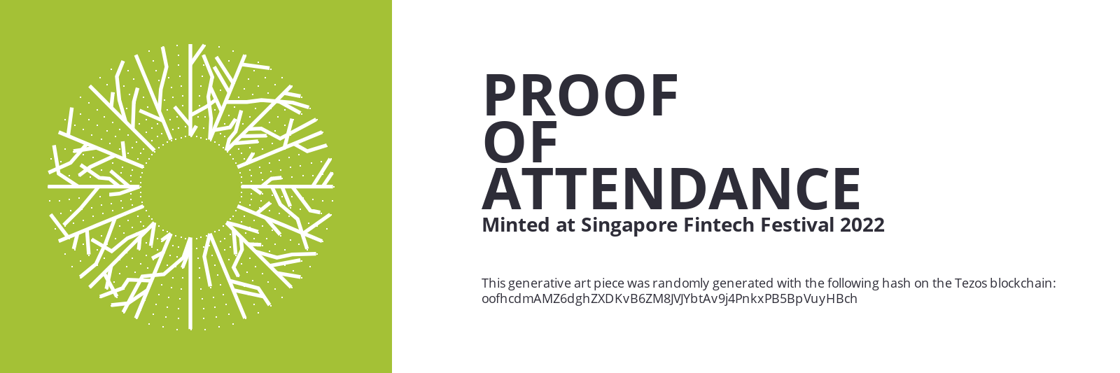 SFF2022 Proof of Attendance Token #1599 static token preview