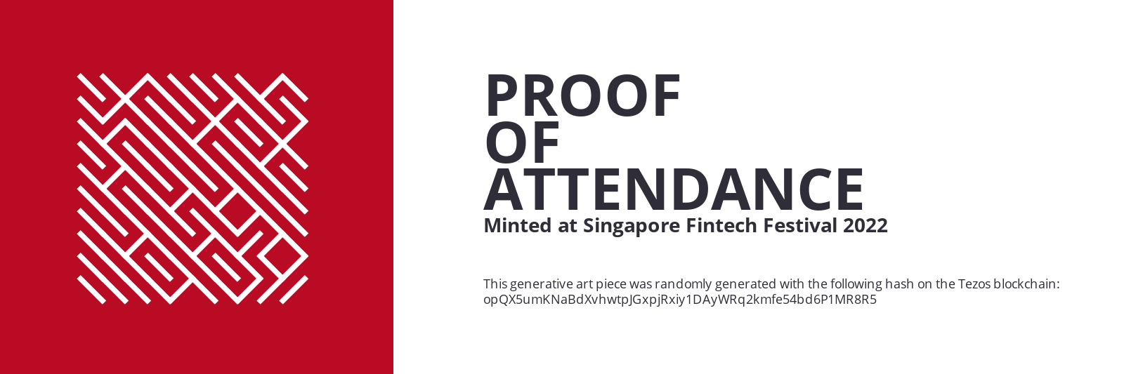 SFF2022 Proof of Attendance Token #1028 static token preview