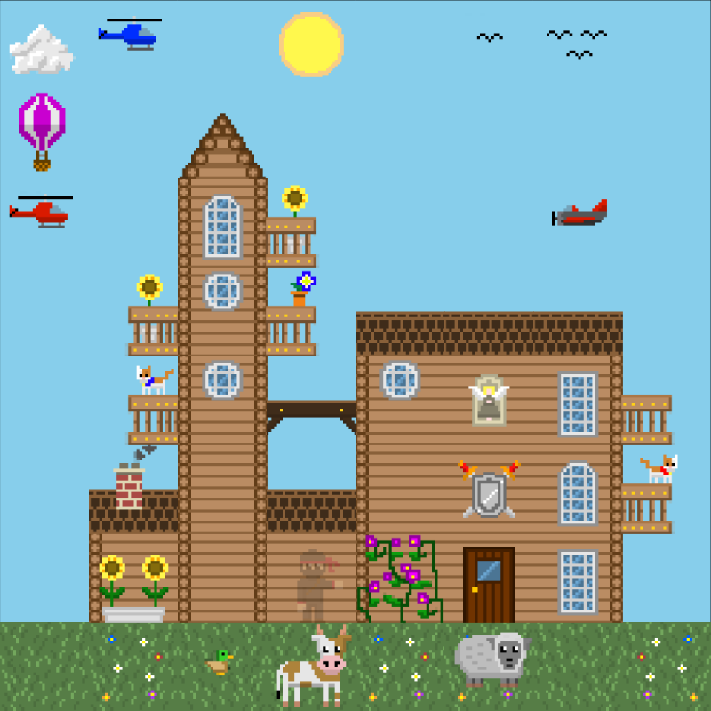 2D Mansion #492 static NFT preview