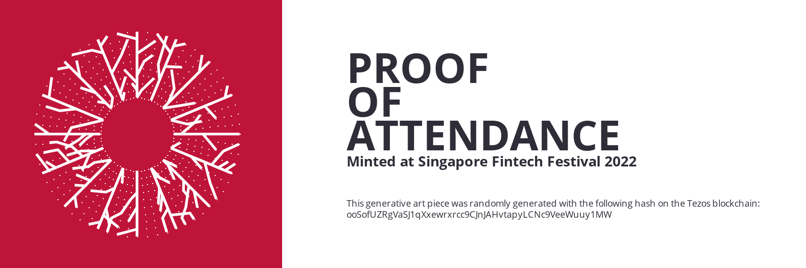 SFF2022 Proof of Attendance Token #1556 static token preview