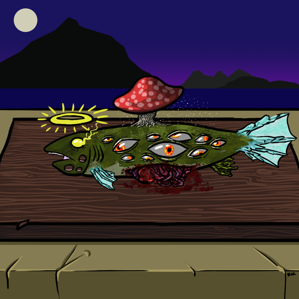 Monstrous Catch #65 static token preview