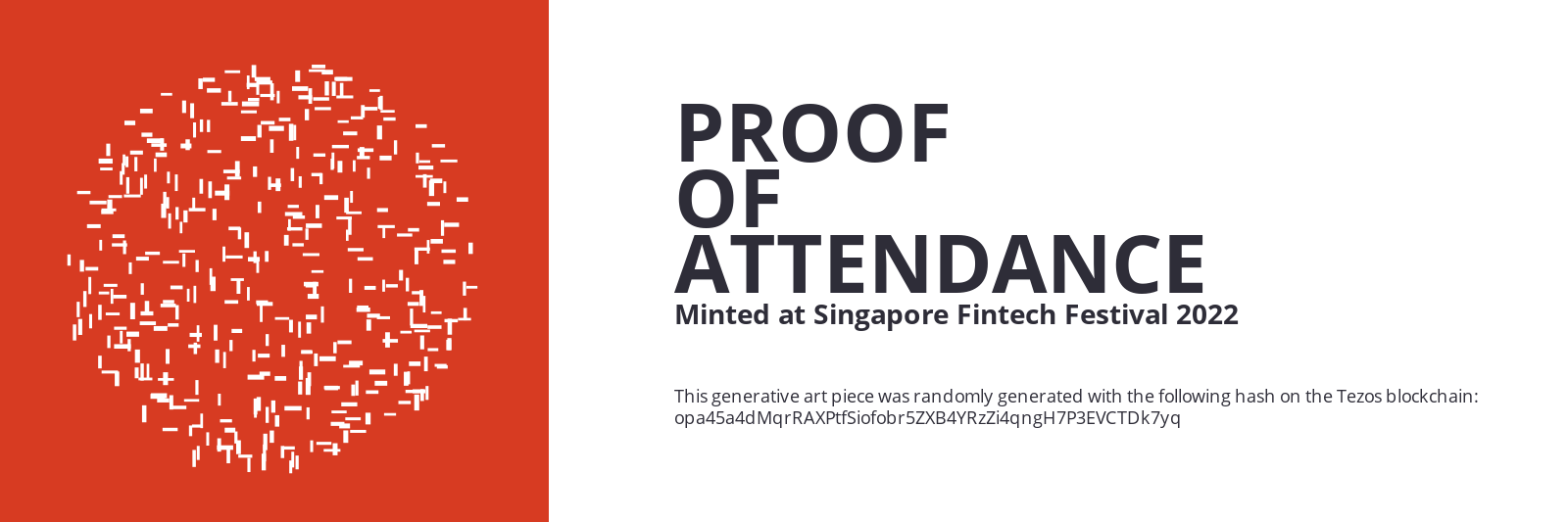 SFF2022 Proof of Attendance Token #736 static token preview