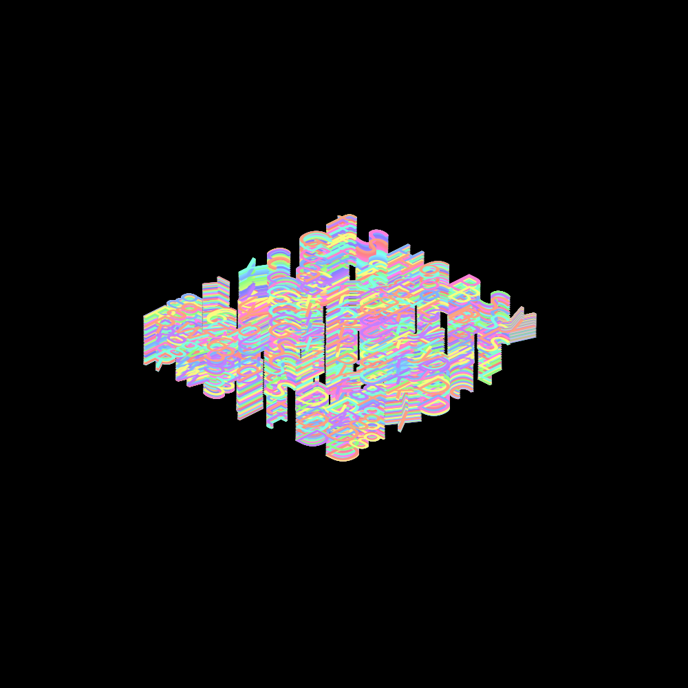 ISCII Rainbow Redux #95 static NFT preview