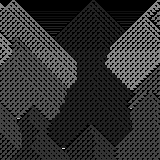 Cellular Mountains #62 static NFT preview