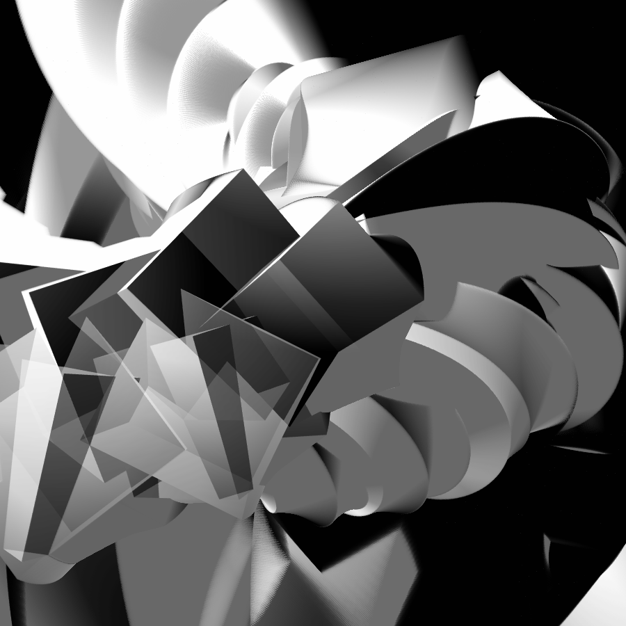 Transparent Evolving Sculpture #44 static token preview