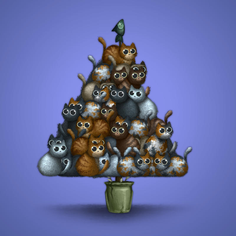 Fluffy Christmas Tree #6 static token preview