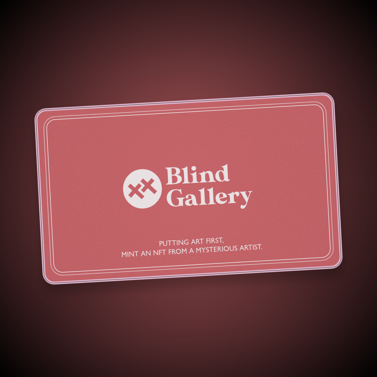 Blind Gallery Club Membership #72 static token preview
