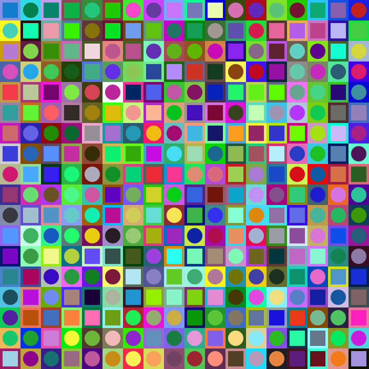 Square Dot Composition #251 static token preview