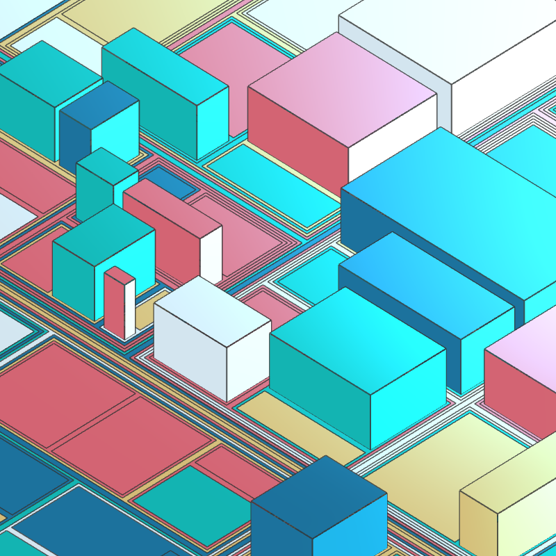 Geometric city #165 static NFT preview