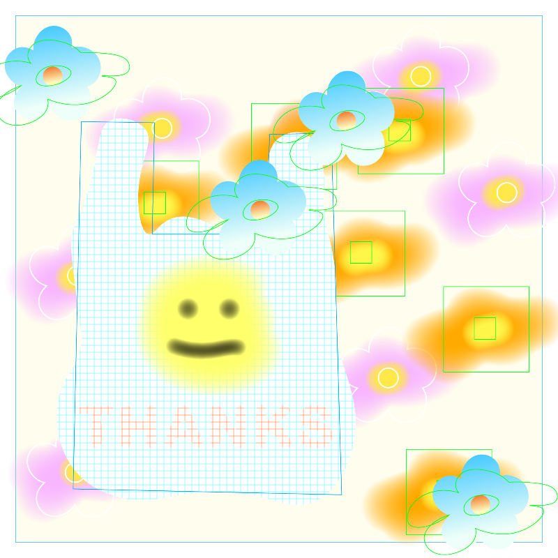 thanks bag and flowers #87 static token preview
