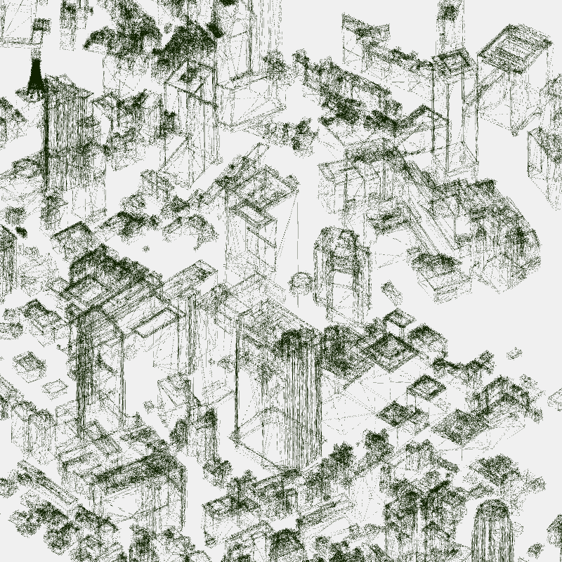 Algorithmic Drawing: Minato City Tokyo #69 static token preview