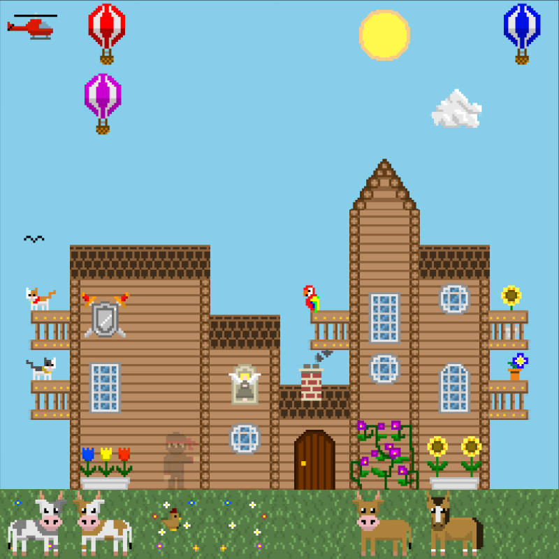 2D Mansion #113 static NFT preview