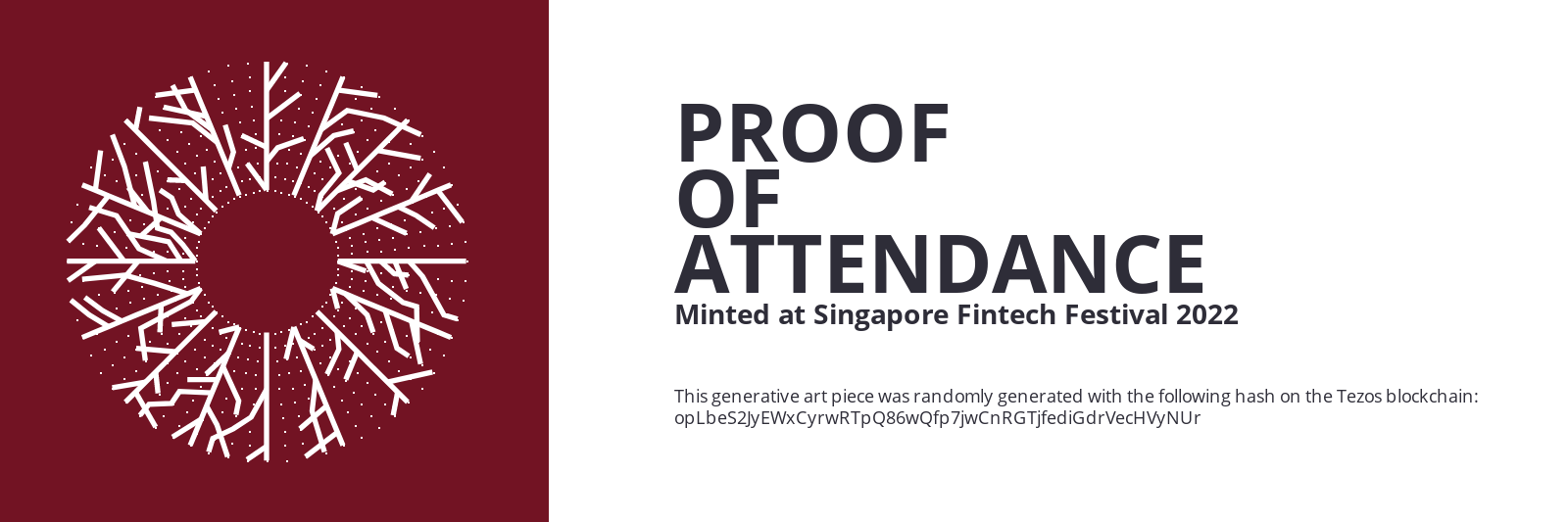 SFF2022 Proof of Attendance Token #752 static token preview