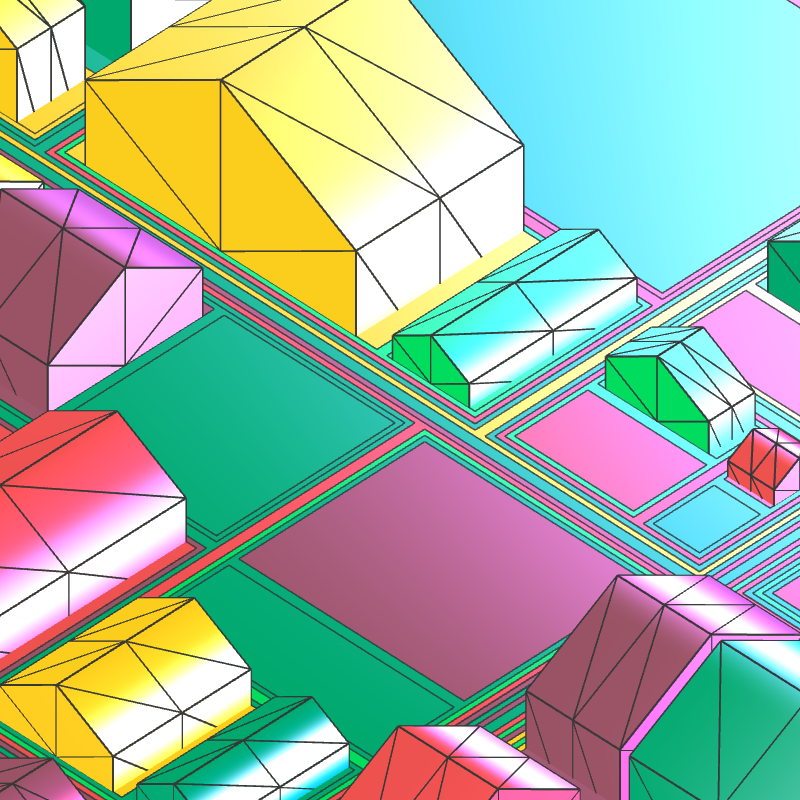 Geometric city #61 static NFT preview