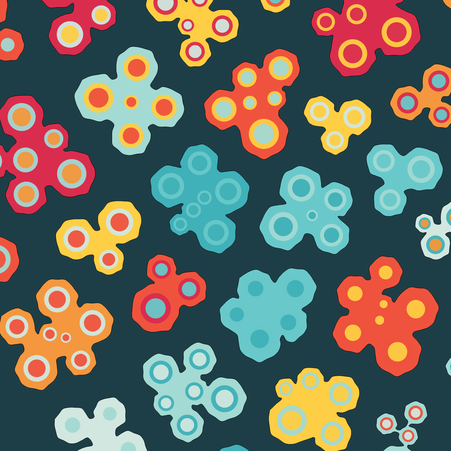 Geometric colorful shapes (Free edition) #113 static token preview
