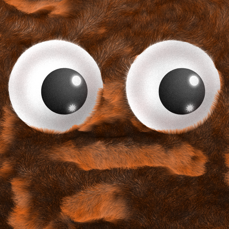 Fuzzy Gaze #55 static NFT preview