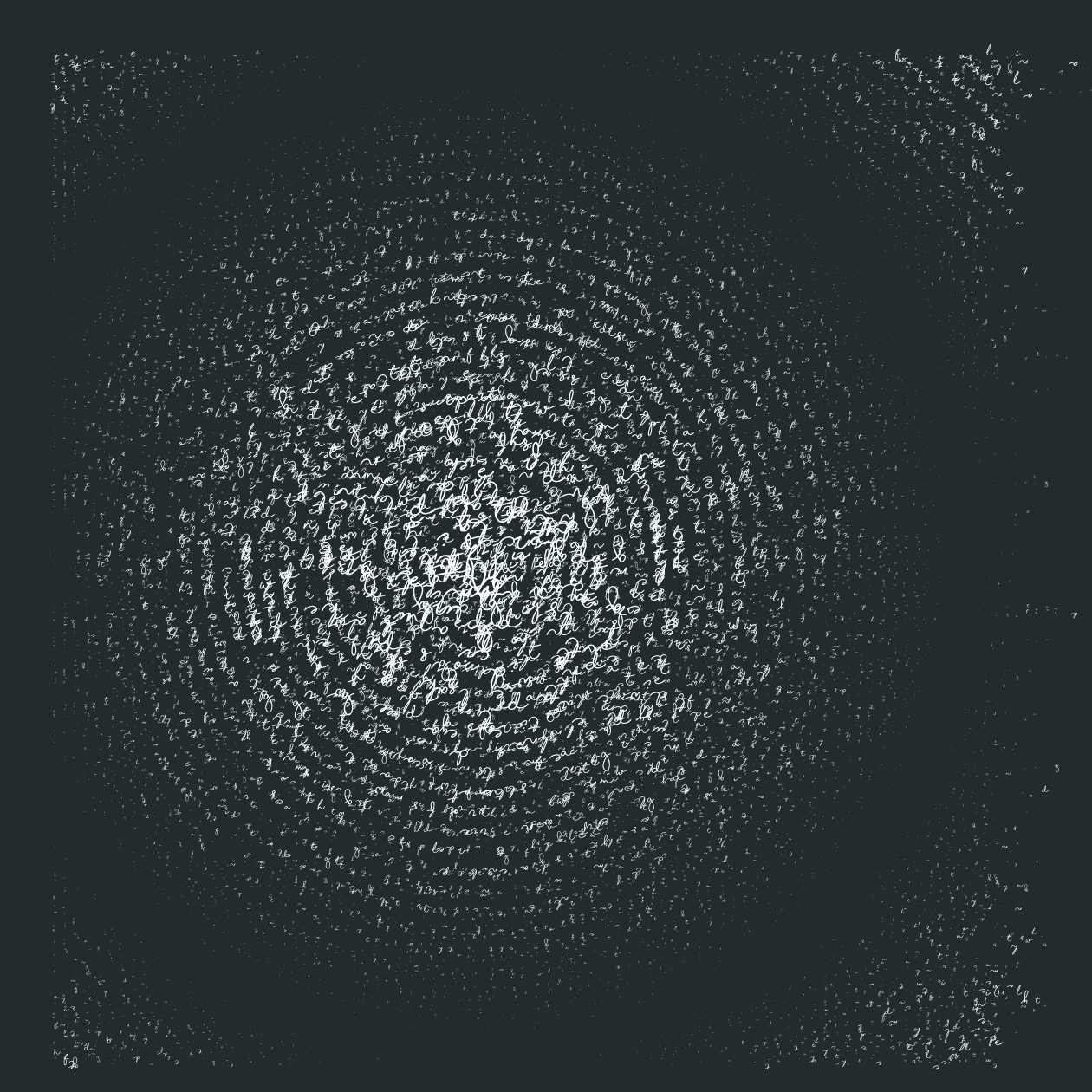 Asemic Writing 1o1 #121 static token preview