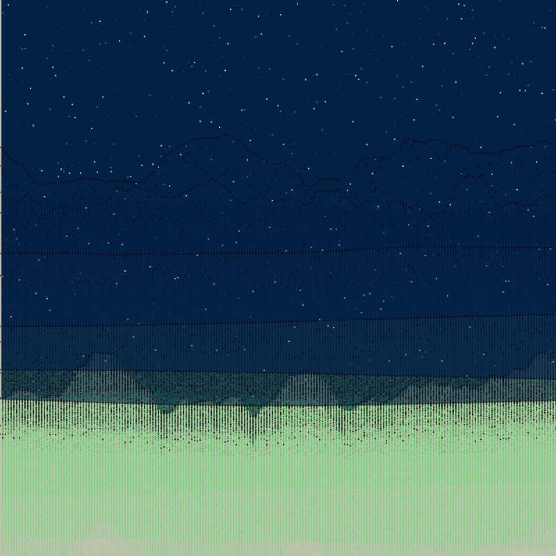 Glitched Mountains GT #204 static NFT preview
