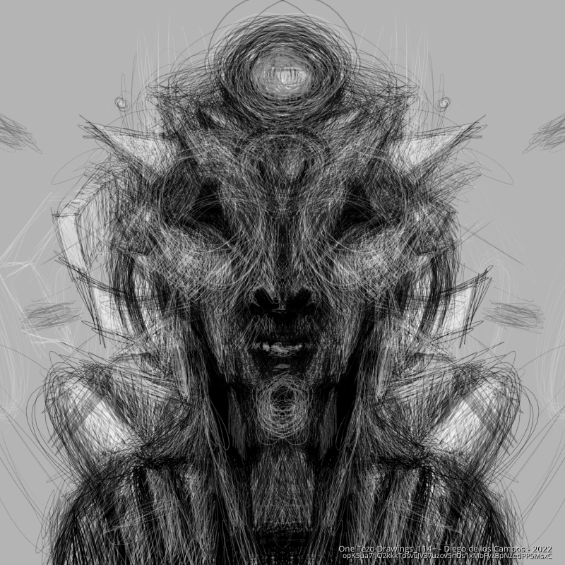 One Tezo Drawings_114+ #61 static token preview
