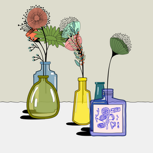 Flowers & Bottle project preview