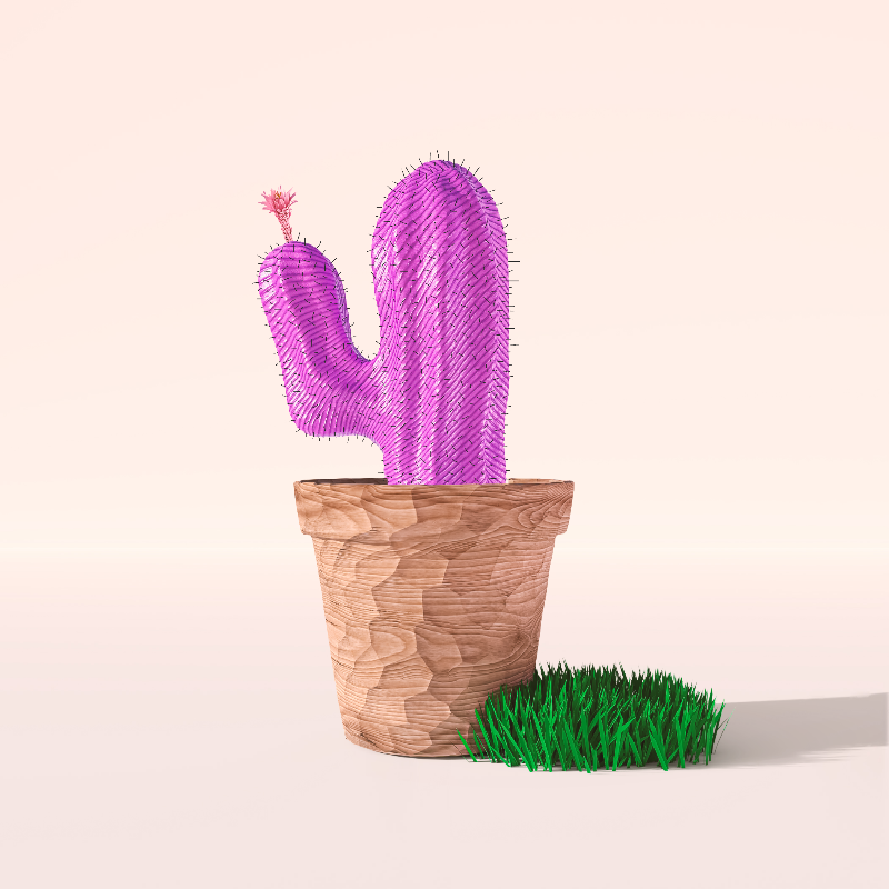 3D Crypto Cacti #34 static token preview