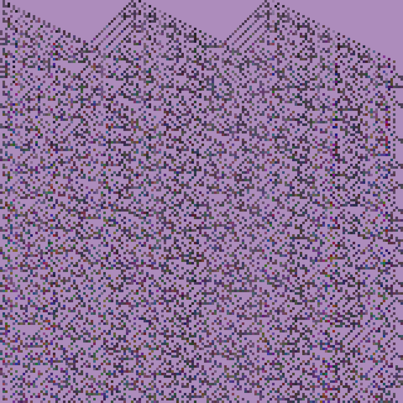 Colored Elementary Cellular Automaton #106 static token preview