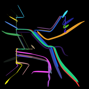 Complex lines with colors project preview