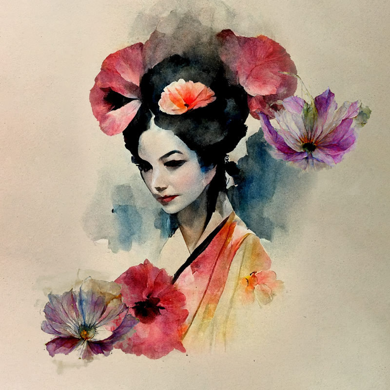Flower Geisha #2 static token preview