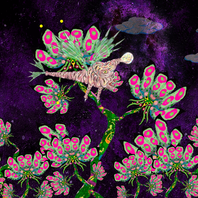 Fireflies and Flower Gardens #172 static NFT preview